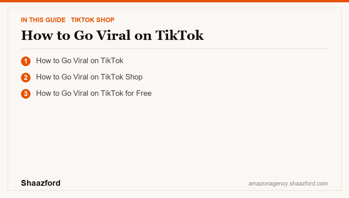 How to Go Viral on TikTok: How to Go Viral on TikTok, How to Go Viral on TikTok Shop, How to Go Viral on TikTok for Free at a glance