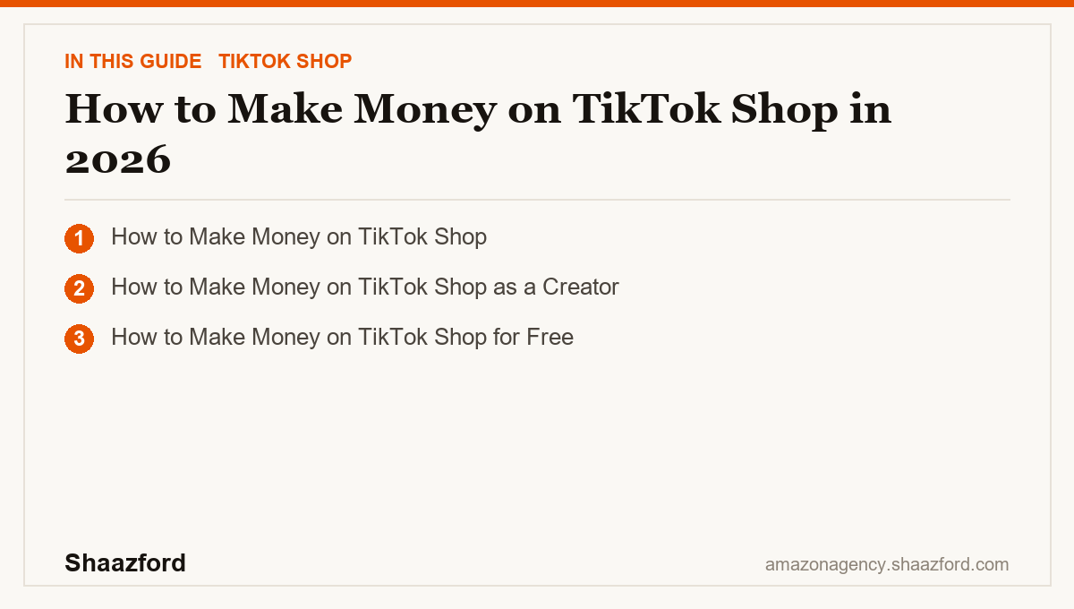 How to Make Money on TikTok Shop in 2026: How to Make Money on TikTok Shop, How to Make Money on TikTok Shop as a Creator, How to Make Money on TikTok Shop for Free at a glance