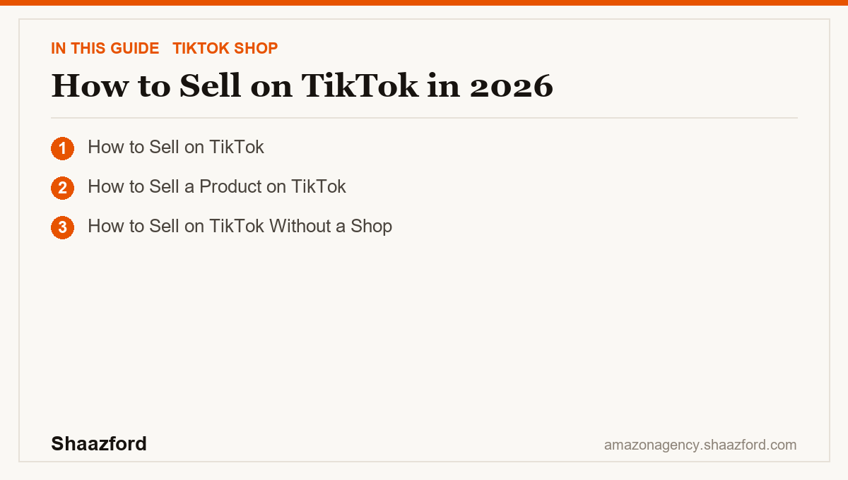 How to Sell on TikTok in 2026: How to Sell on TikTok, How to Sell a Product on TikTok, How to Sell on TikTok Without a Shop at a glance